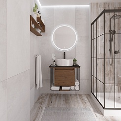 Grossman Мебель для ванной Винтаж 70 веллингтон/металл черный – фотография-2